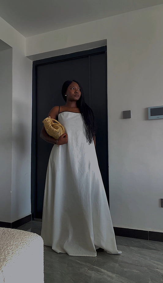 Isla Linen Dress - With pockets