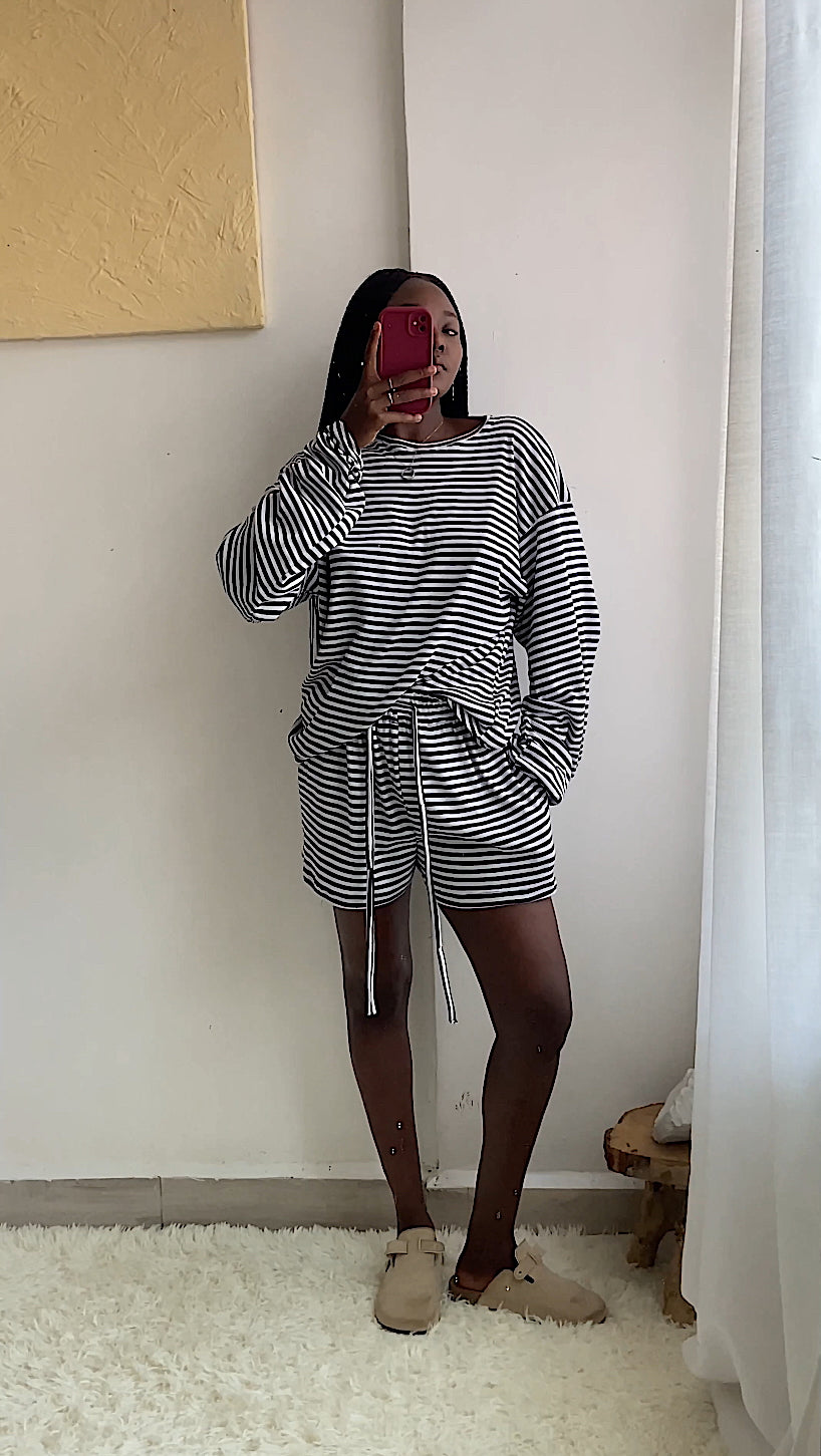 Lounge Loose Stripe T-Shirt