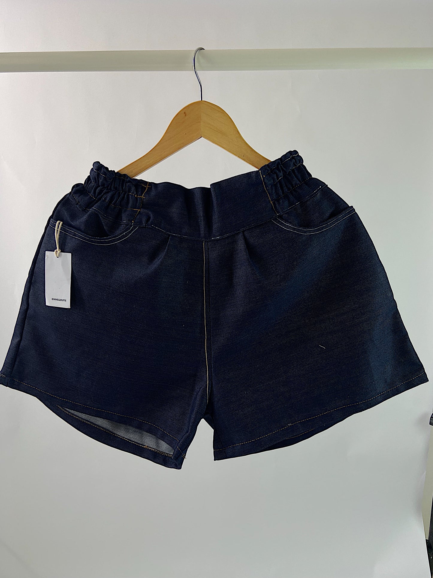 Structured Denim Short