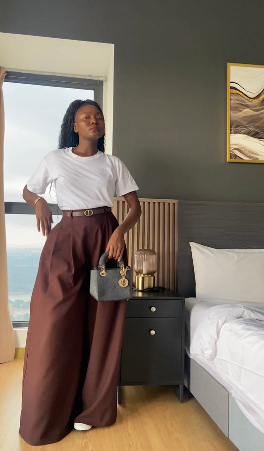 Espresso Classic Pants- Brown