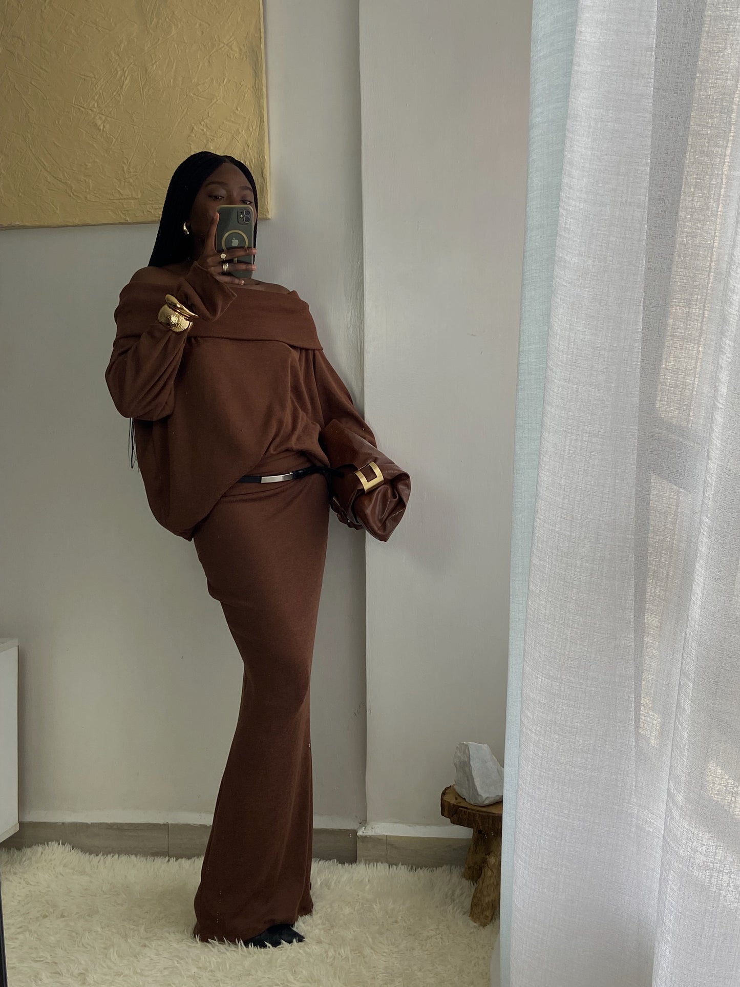 Soft-Fold Maxi Skirt