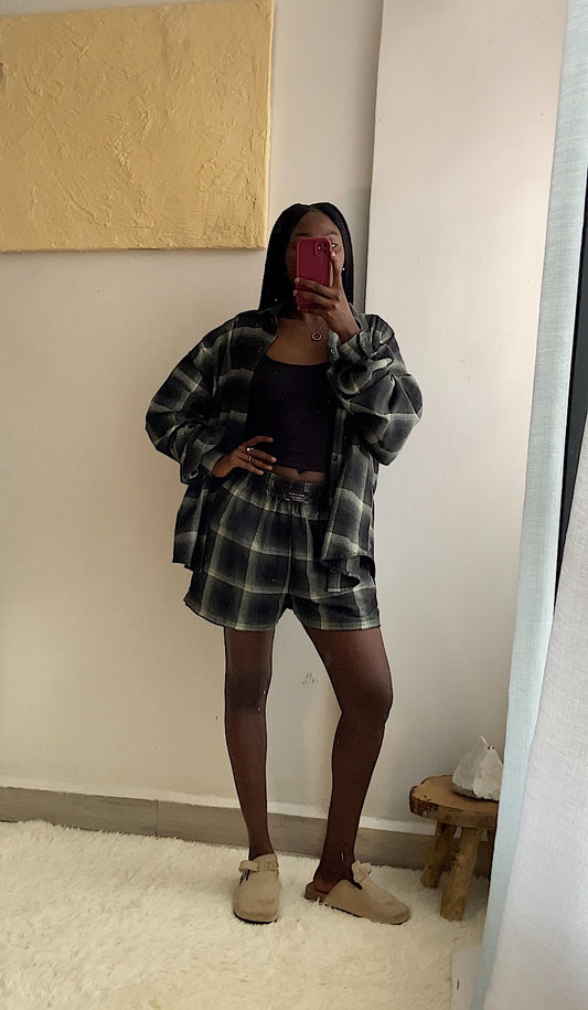 Forest Plaid Shorts