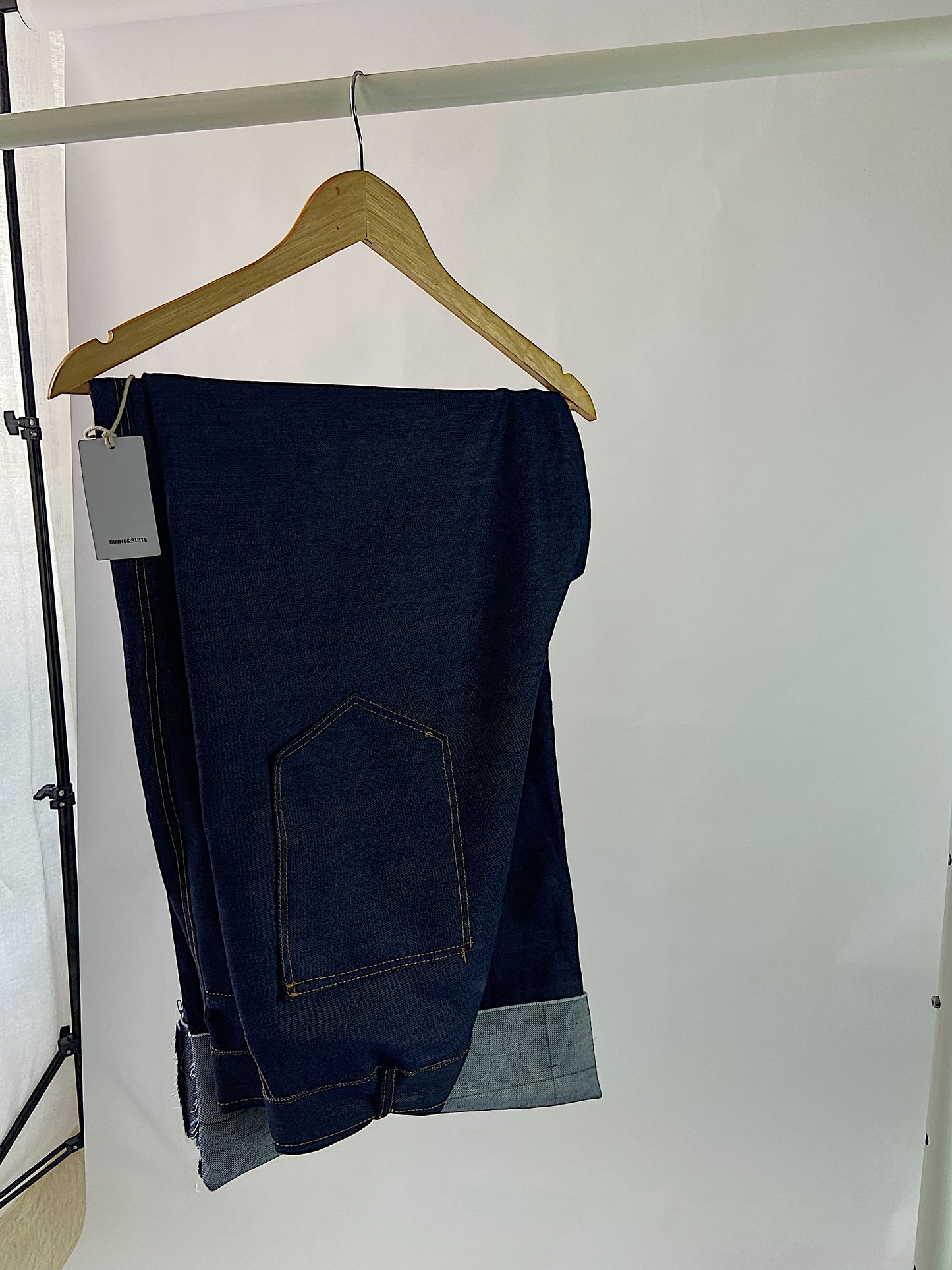 The structure Wide-Leg Denim Pants