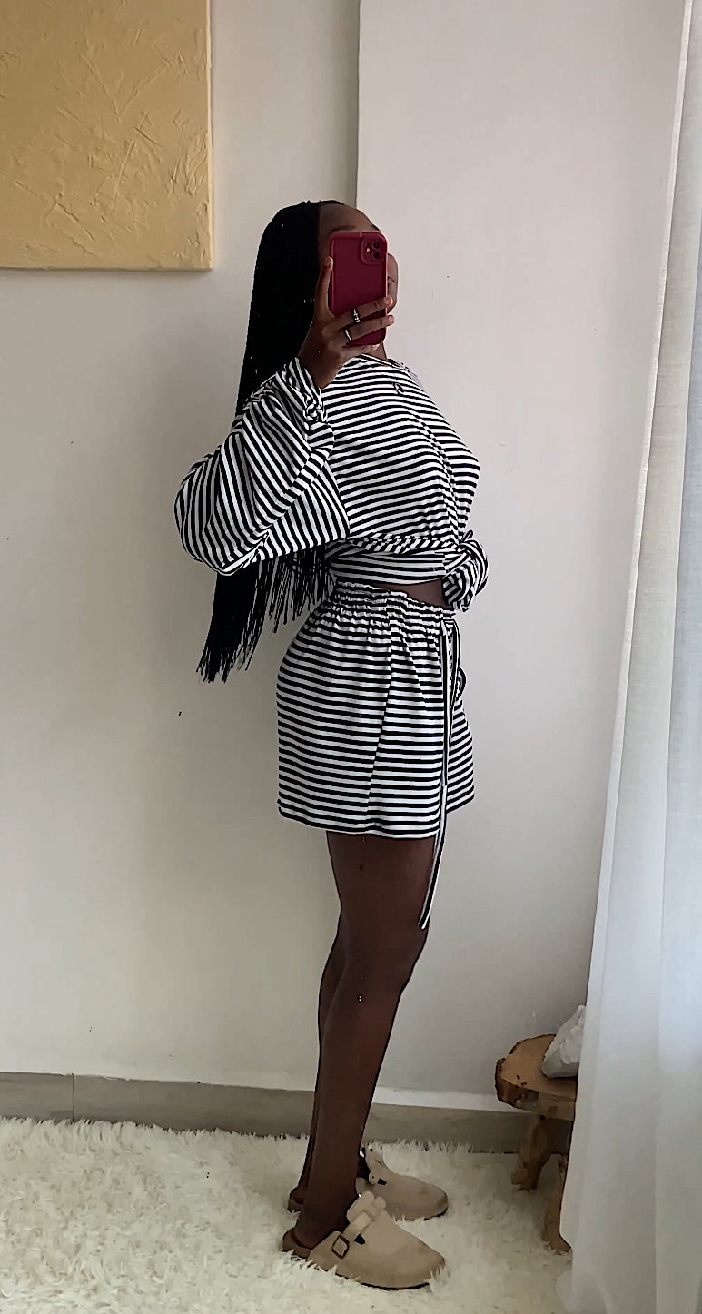Lounge Loose Stripe T-Shirt