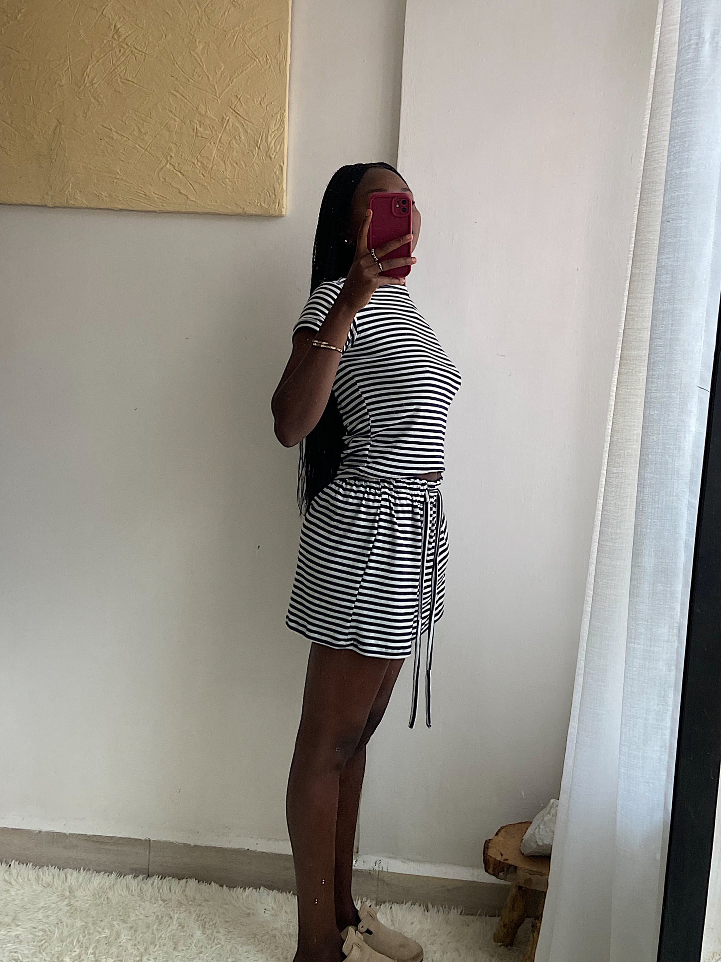 Lounge Stripe Short Sleeved Tshirt