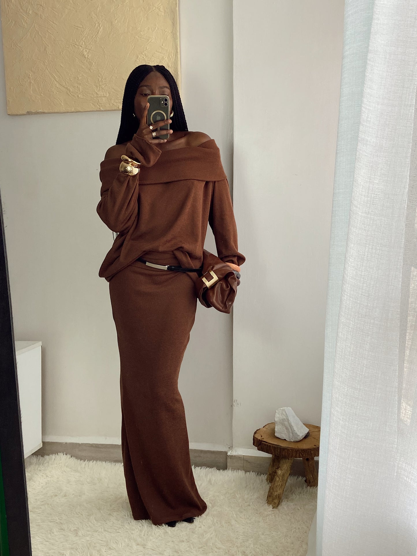 Soft-Fold Maxi Skirt