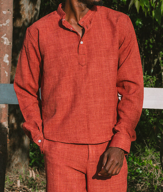 Dust Rose Linen Shirt