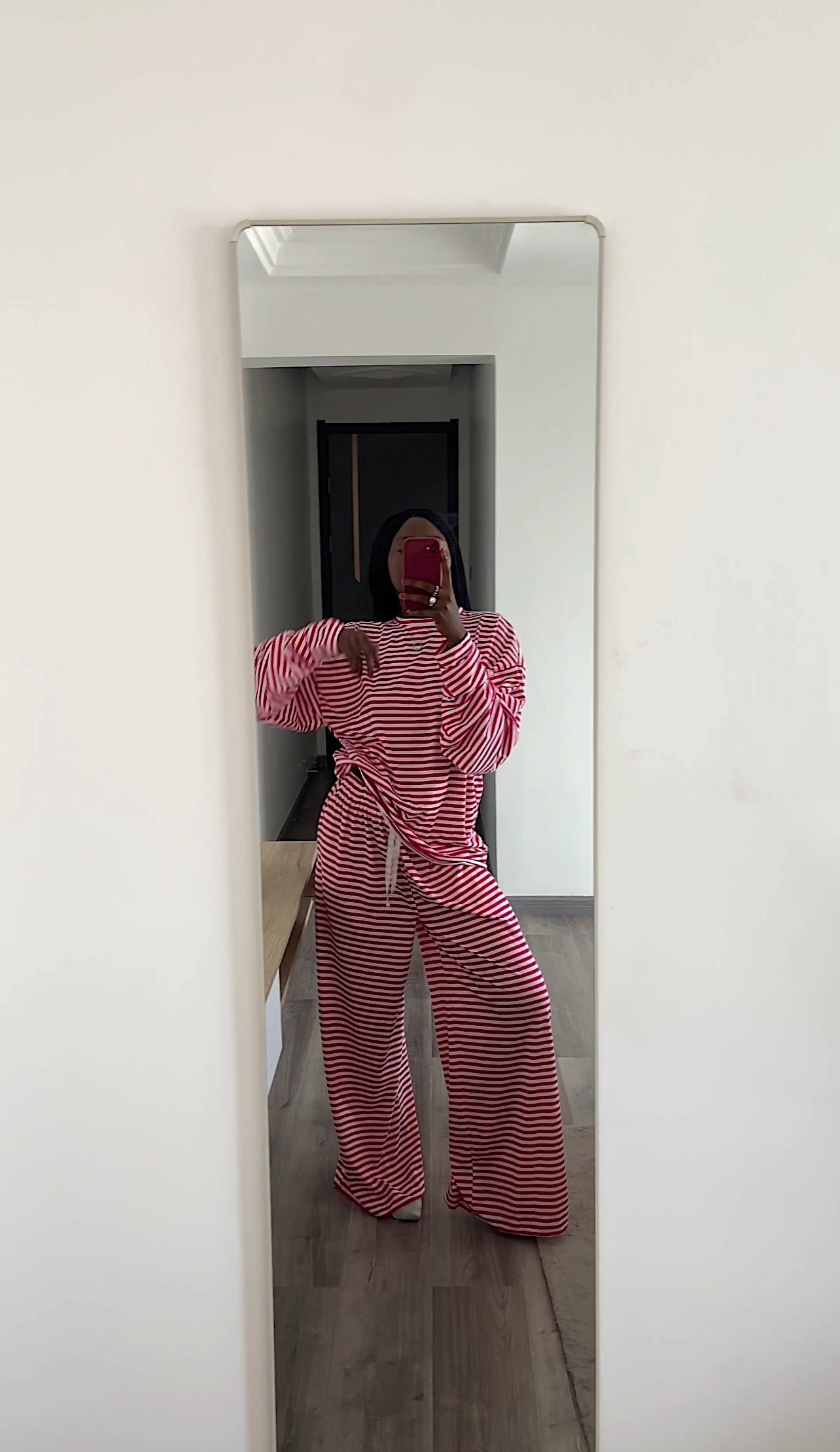Pink Lounge Stripe Pants