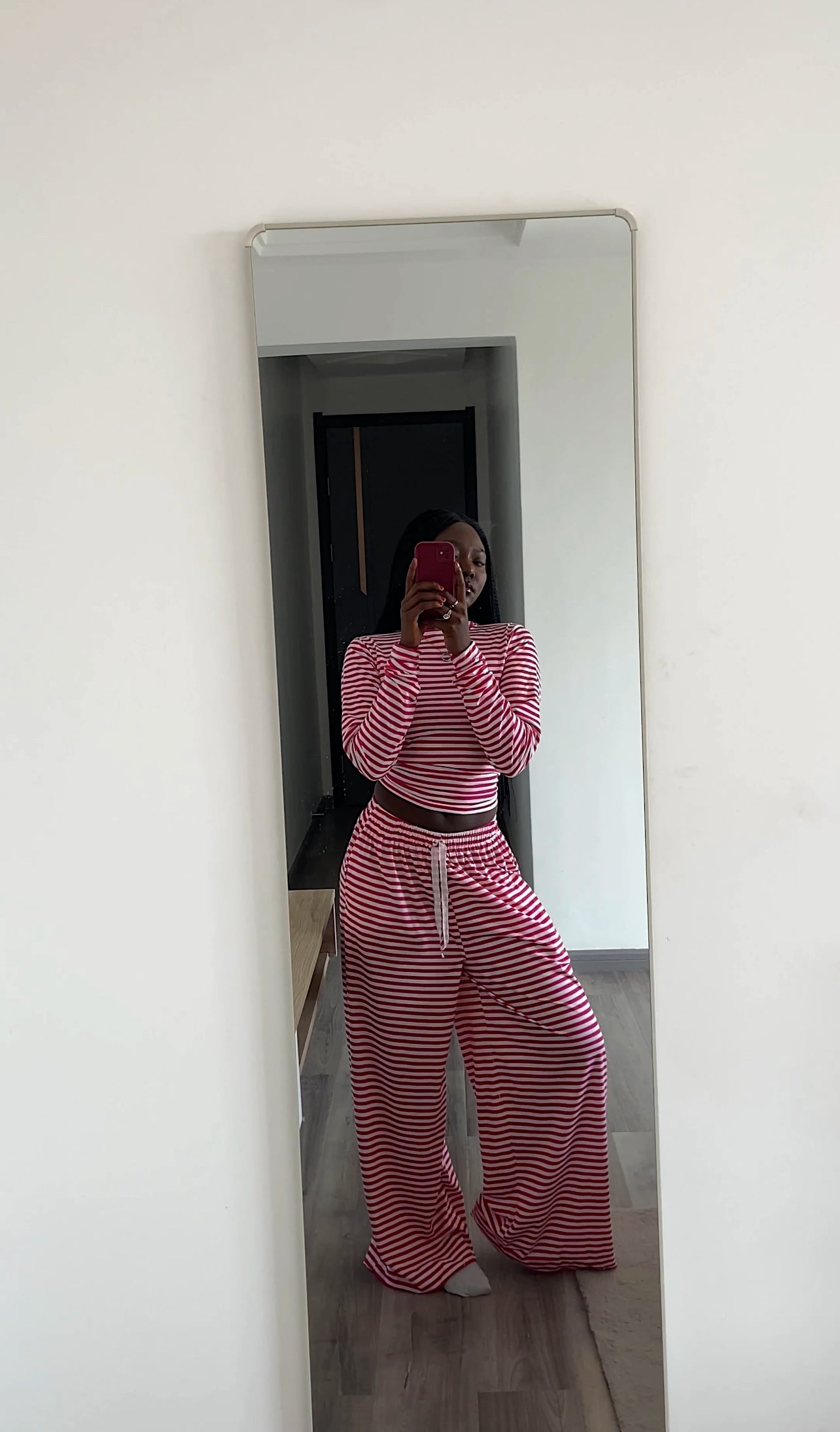 Pink Lounge Stripe Pants