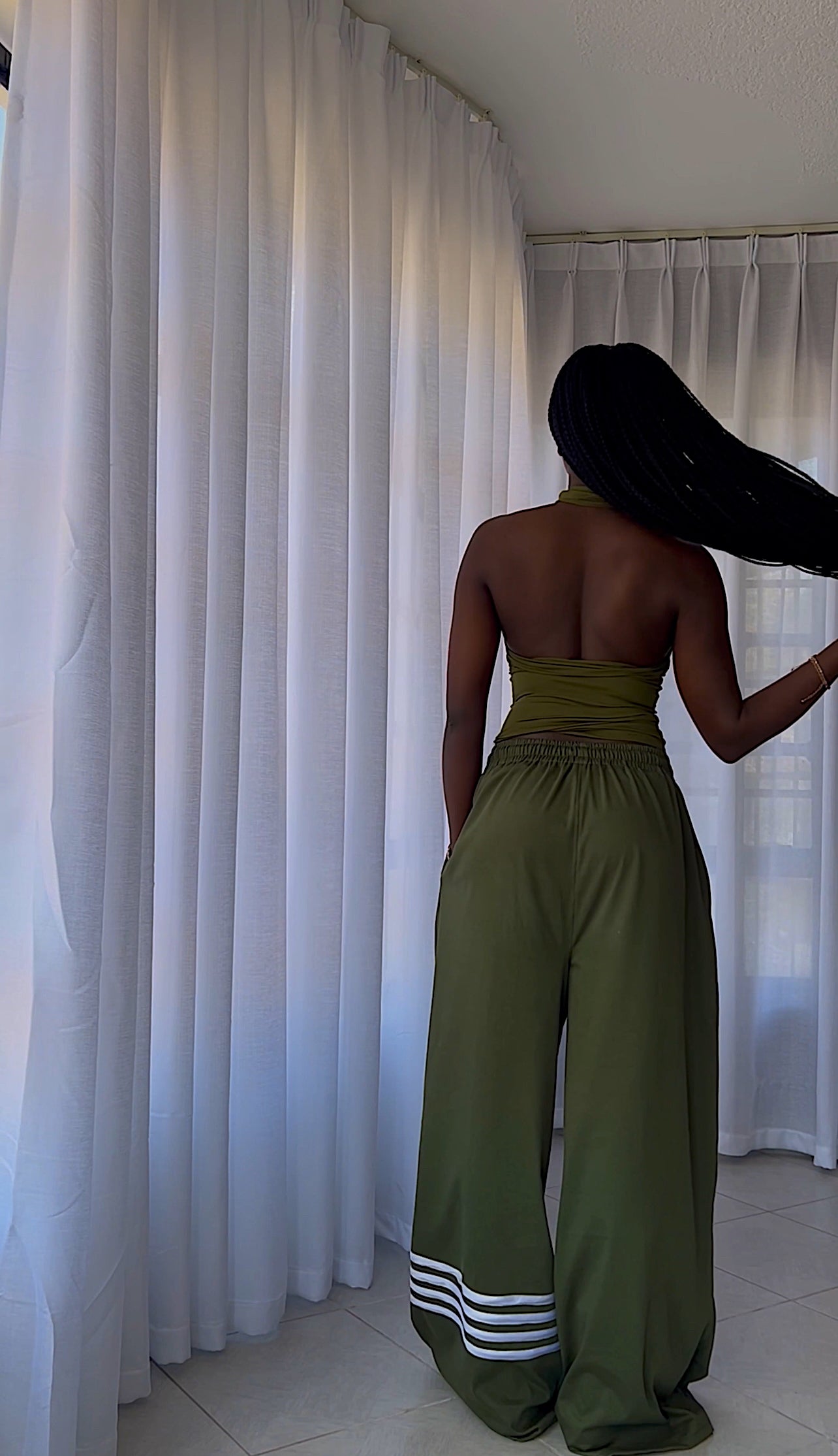 Olive Sculpt Tank Top