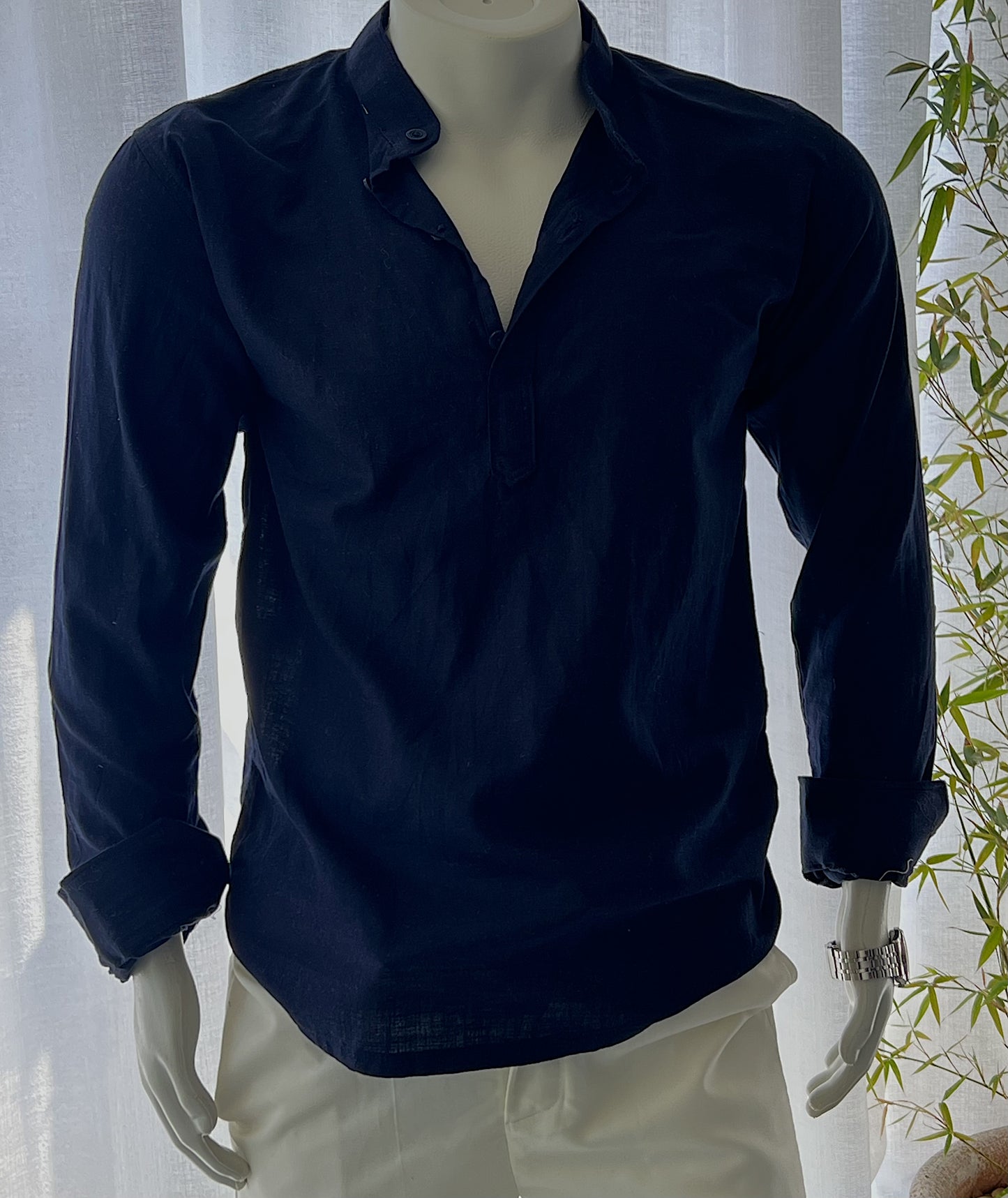 Midnight linen shirt