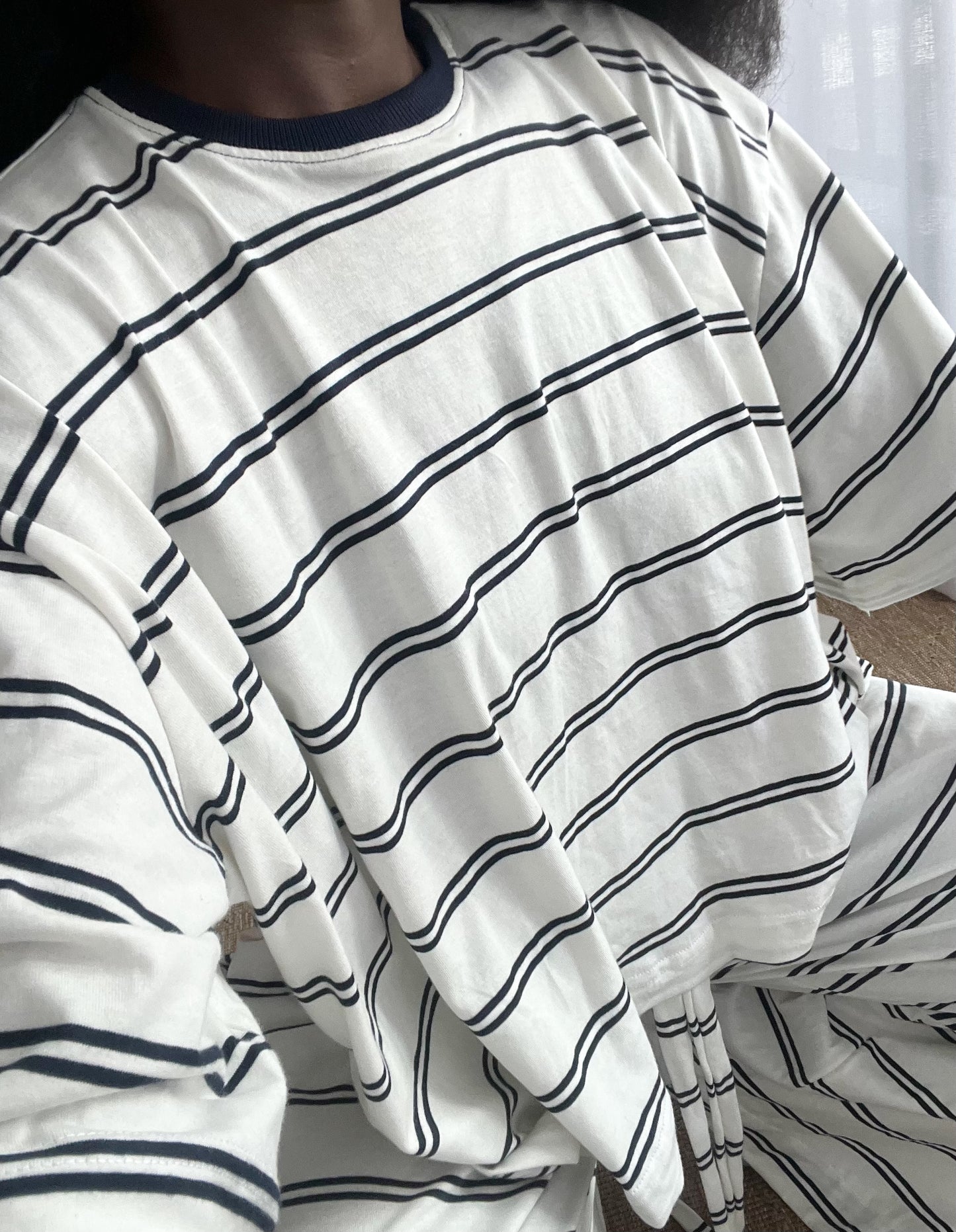 Reset| Stripe box tee