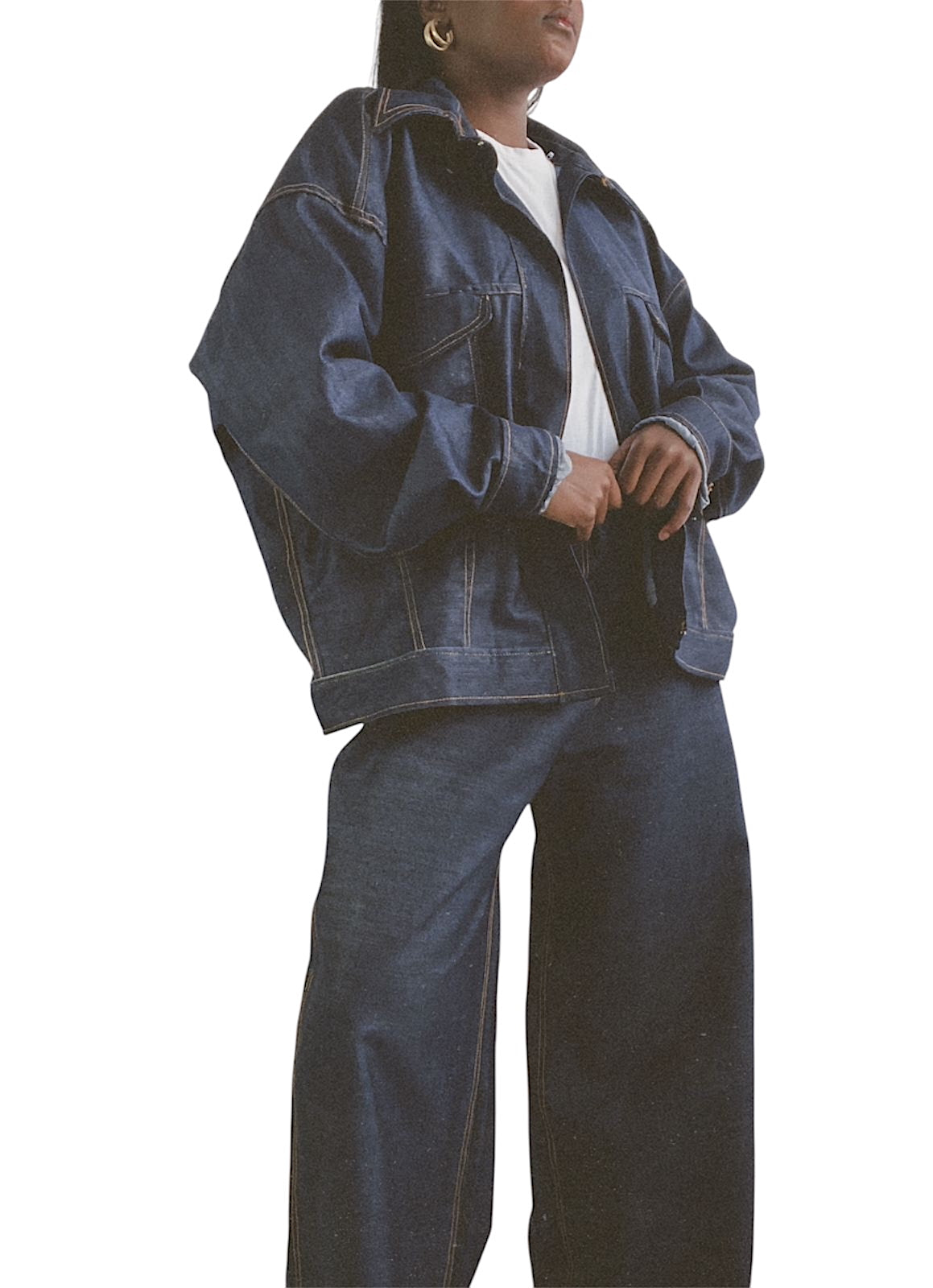 Structure Oversized Denim Jacket
