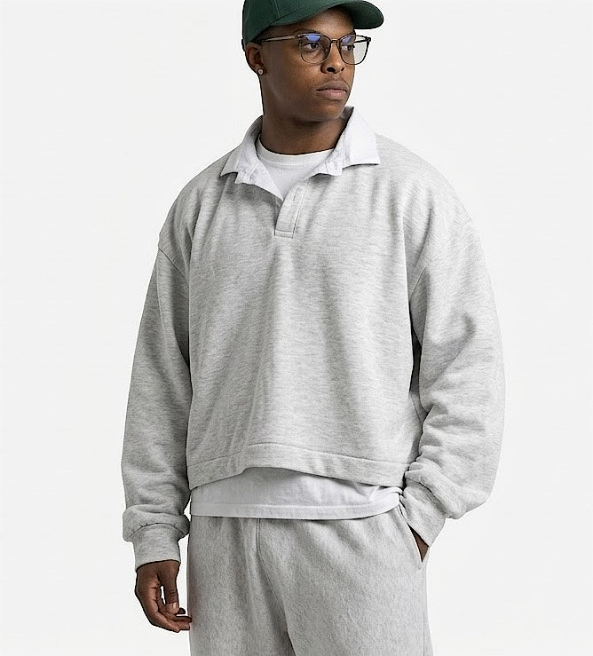 Essential draft collar sweatshirt
