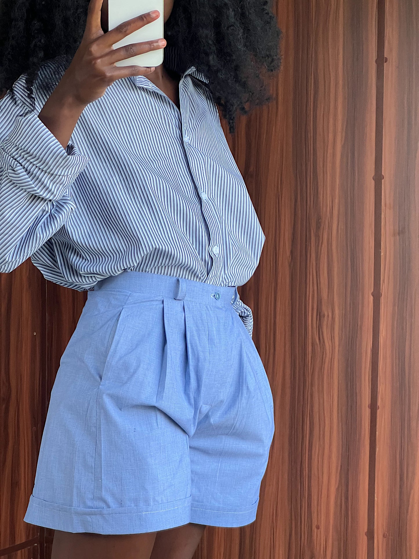 The boyfriend shorts - Blue
