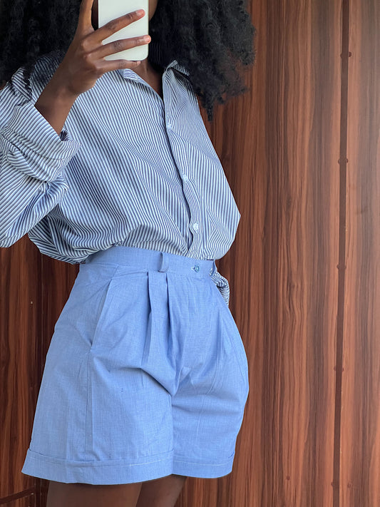 The boyfriend shorts - Blue