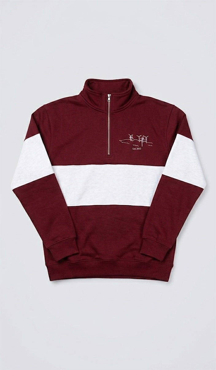 Maroon block Sweatshirt