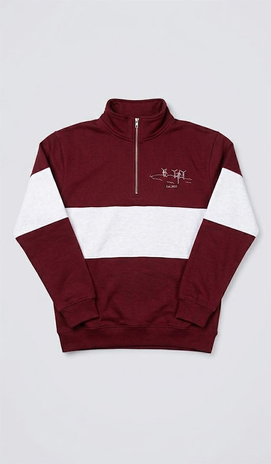 Maroon block Sweatshirt