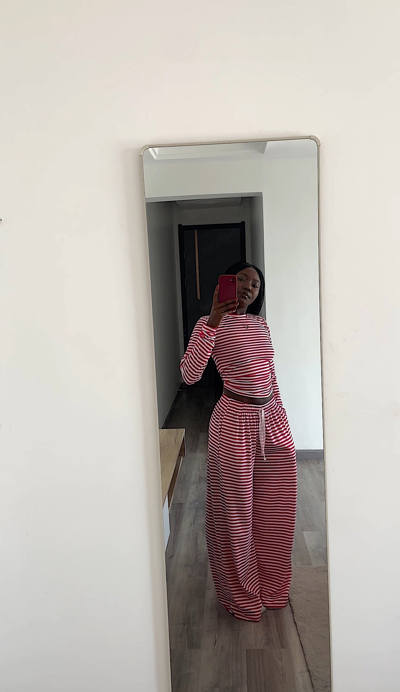 Lounge Stripe Tshirt- Long Sleeve