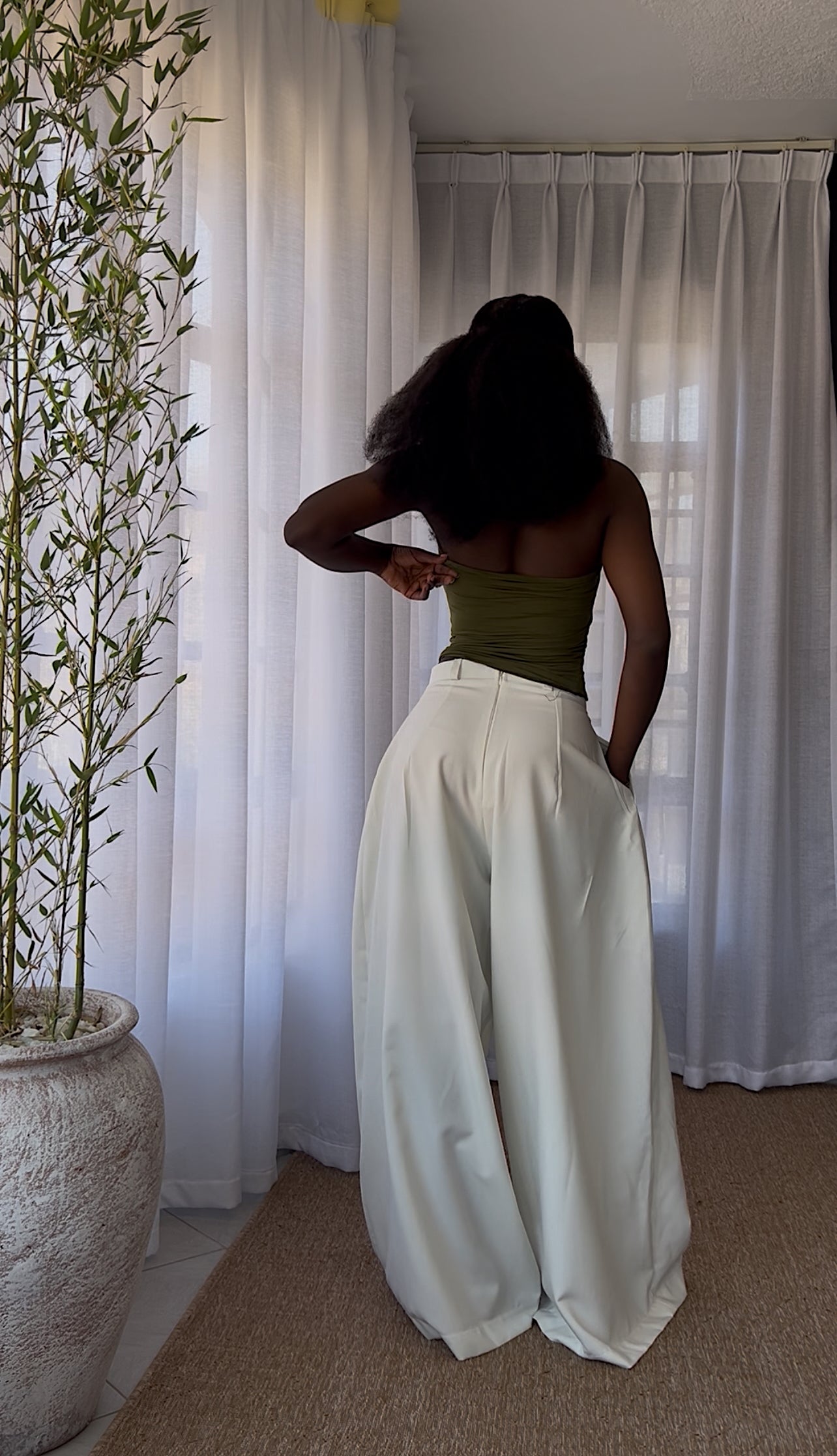 Classic Cream White Pants