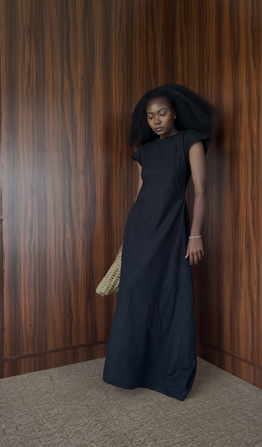 Isla linen dress - Cap Sleeve