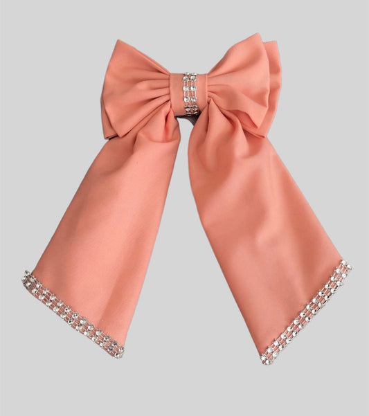 Peach Hair Bow