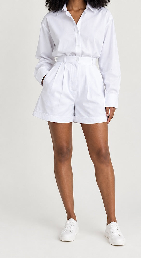 The boyfriend shorts - White