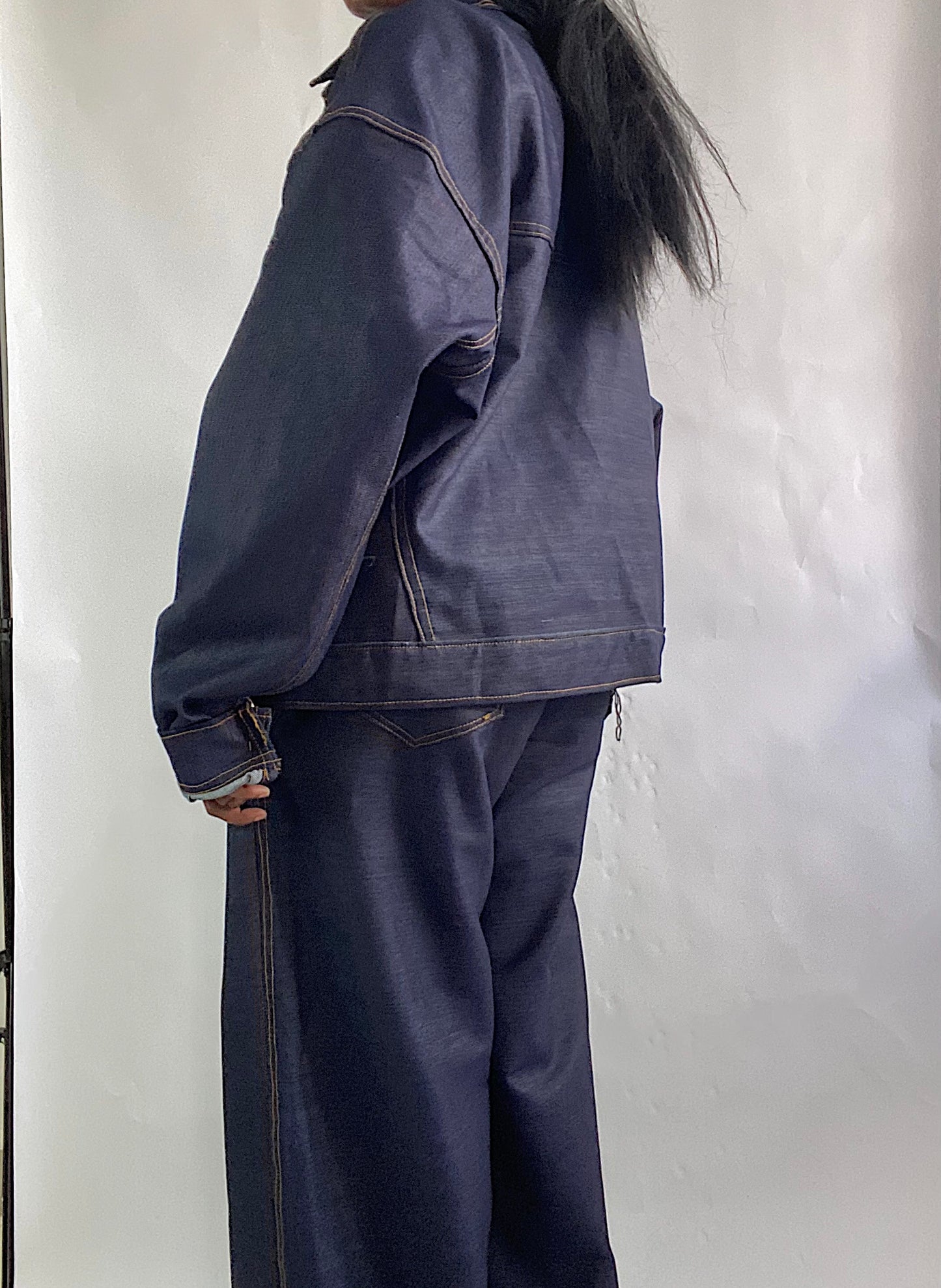 Structure Oversized Denim Jacket