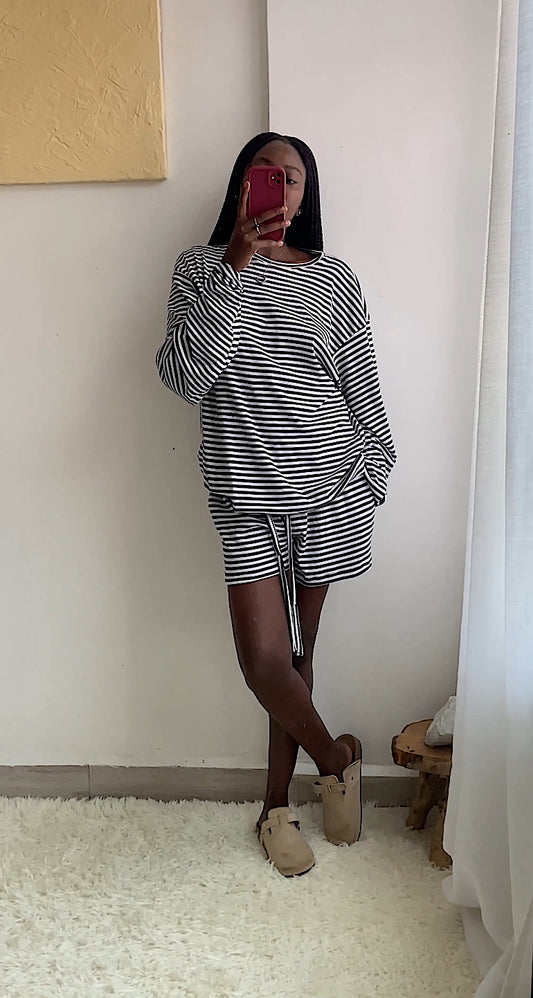 Lounge Loose Stripe T-Shirt