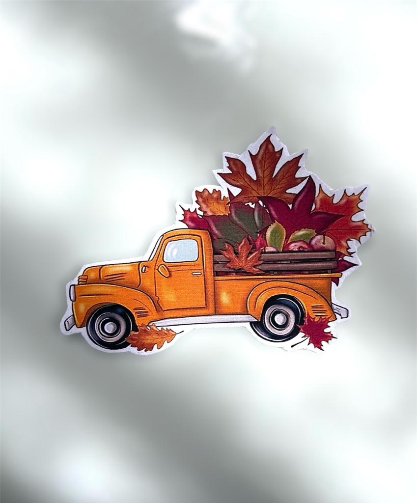 Autumn Harvest Truck Sticker