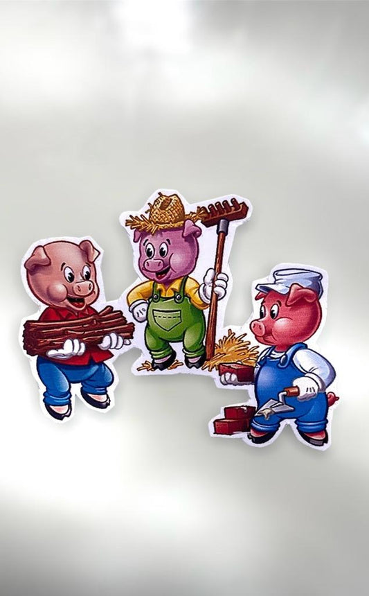 The three little pigs stickers