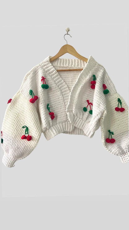 Cherries cardigan