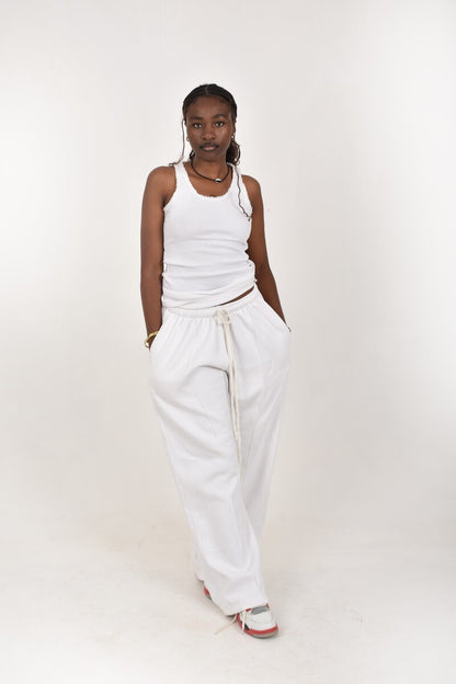 Unisex Comfy Wide legged drawstring Pants