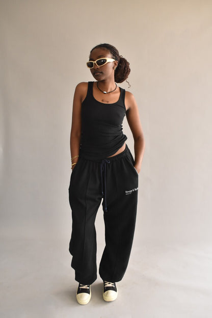 Unisex Comfy Black sweatpants